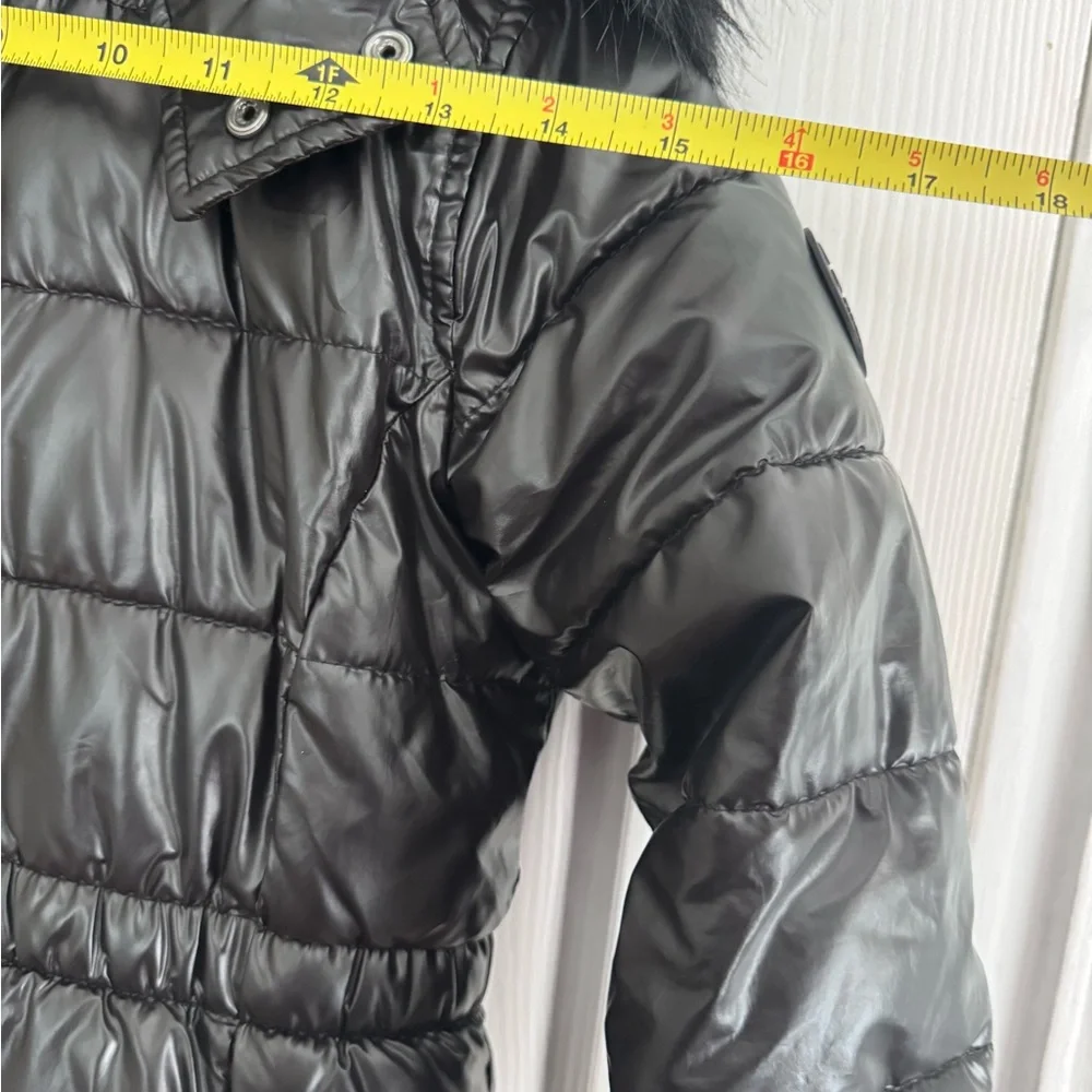 abercrombie kids Black Puffer Coat with Hood